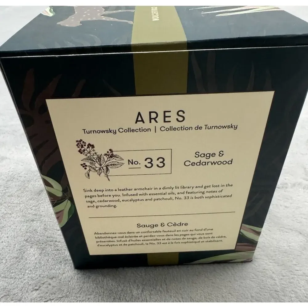 L'or de SERAPHINE Scented Candle Fragrance No. 33 ARES 17 Oz. Sage And Cedarwood